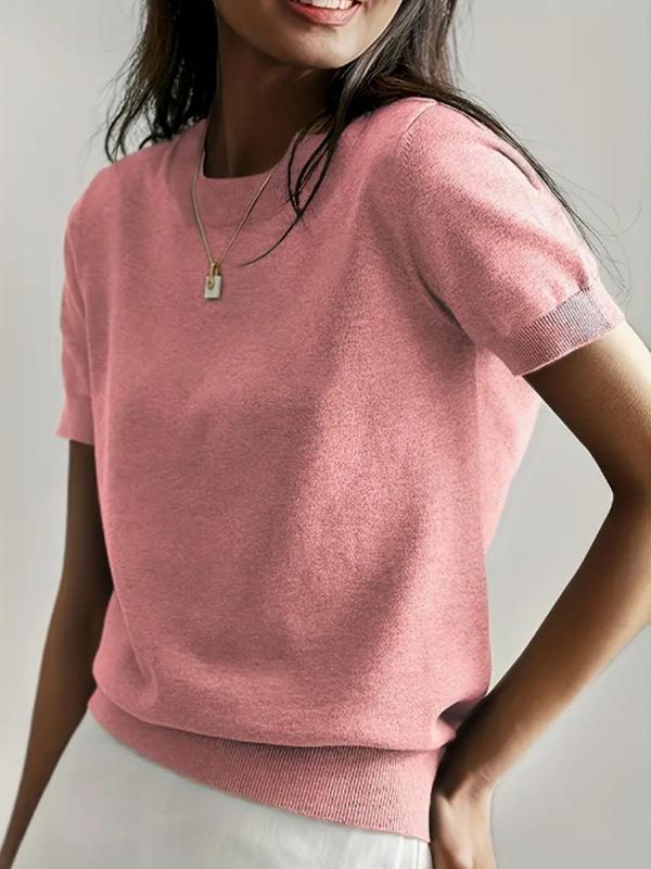 Hannelore™ – Samtweiche | Strick-Basic mit Rundhalsausschnitt