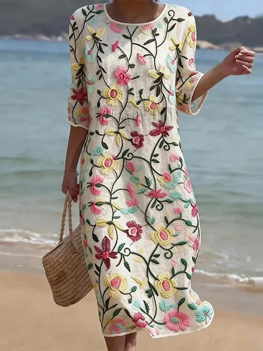 Erica - Elegante Blumenrobe