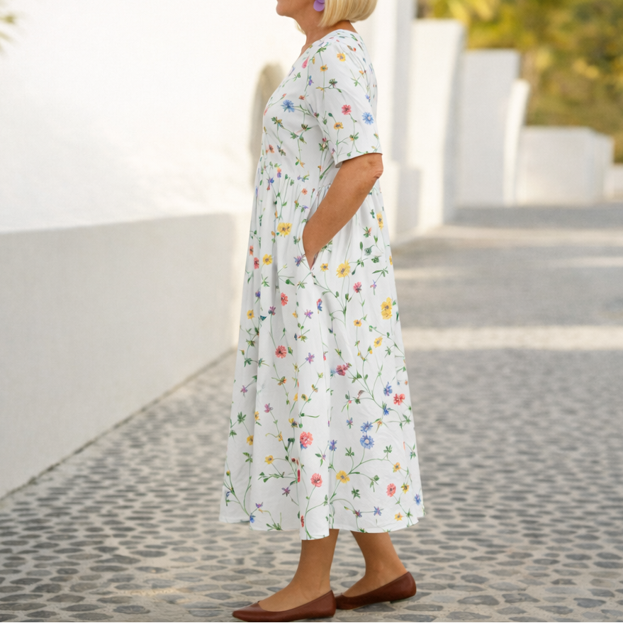 Robin™ - Blumiges Midikleid