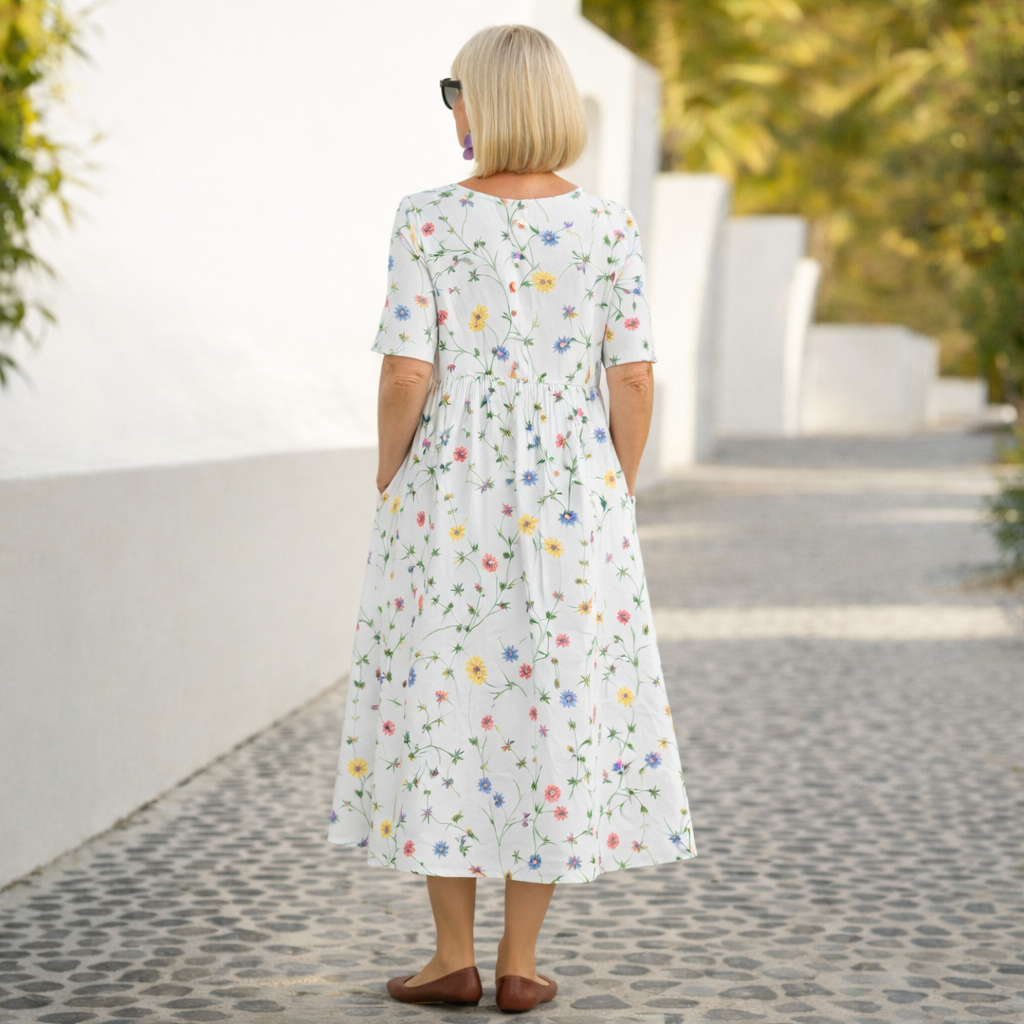 Robin™ - Blumiges Midikleid