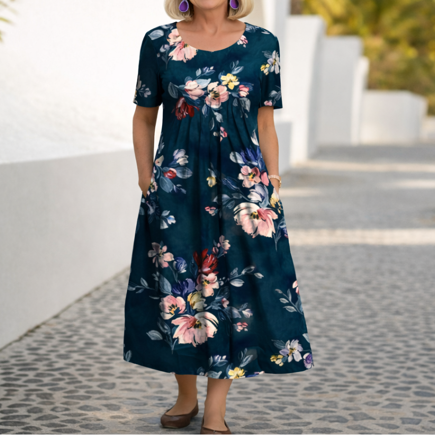 Robin™ - Blumiges Midikleid