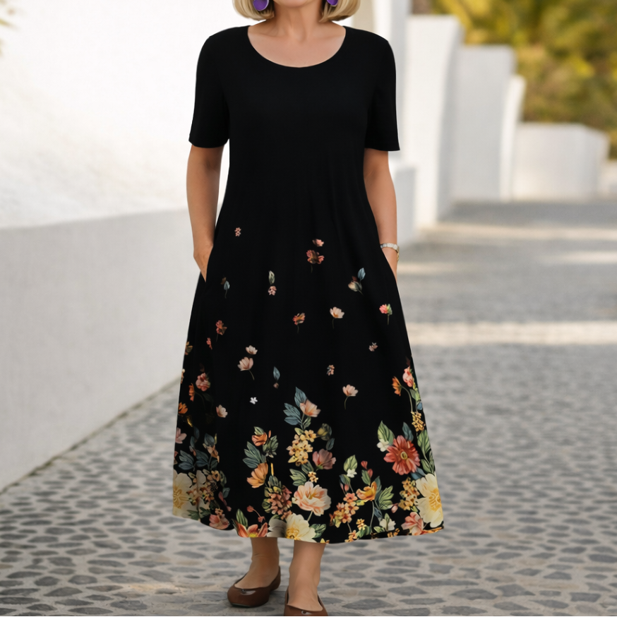 Robin™ - Blumiges Midikleid