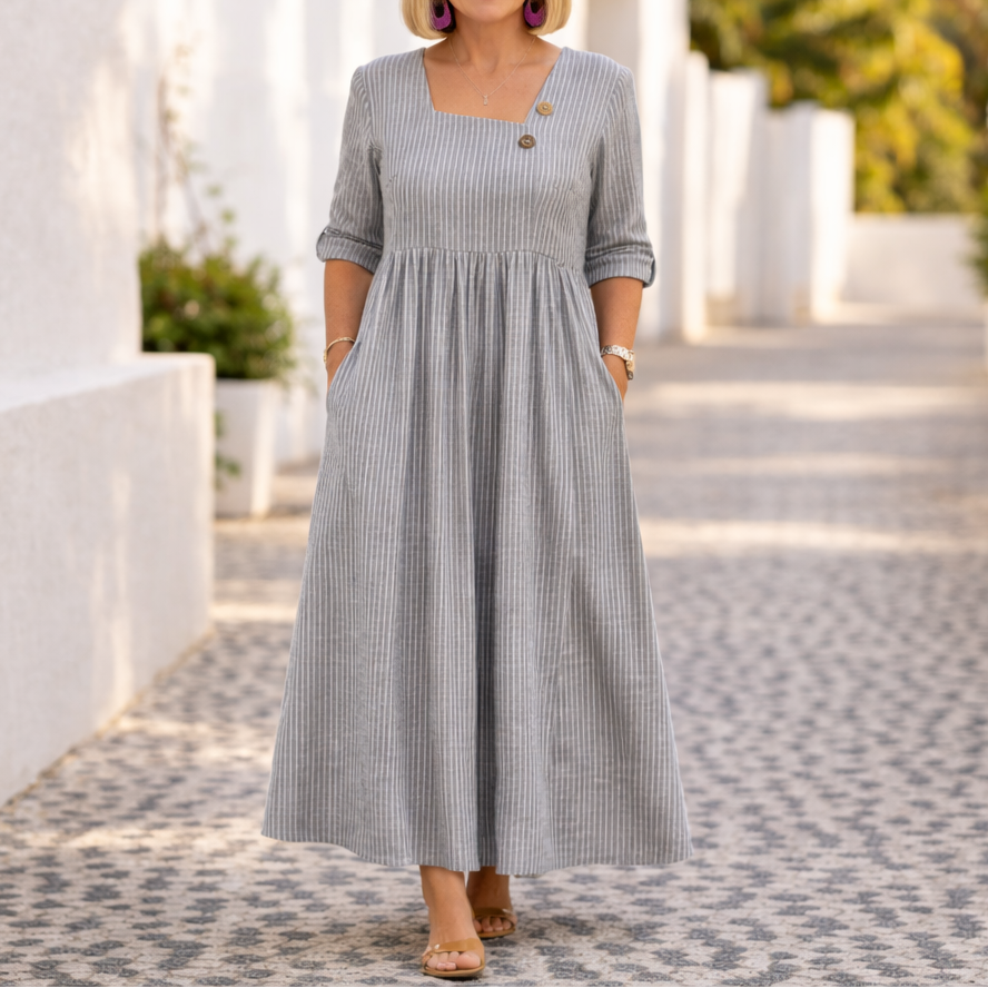 Cleomarie™ - Elegantes Midi-Kleid