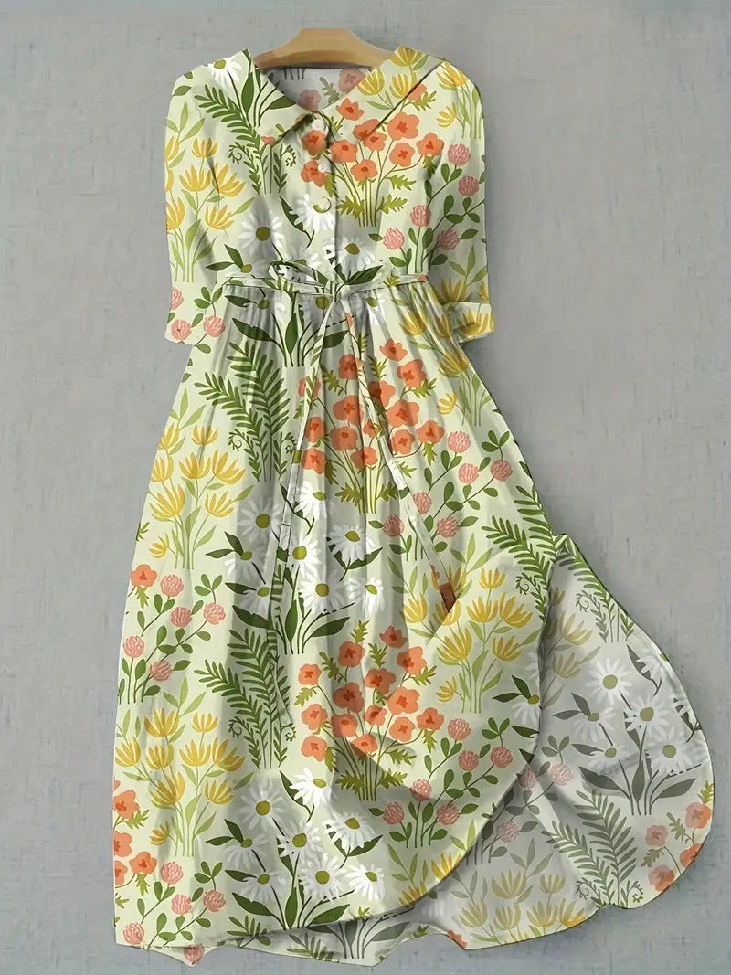 Florine - Frische Frühlingsblumen Kleid