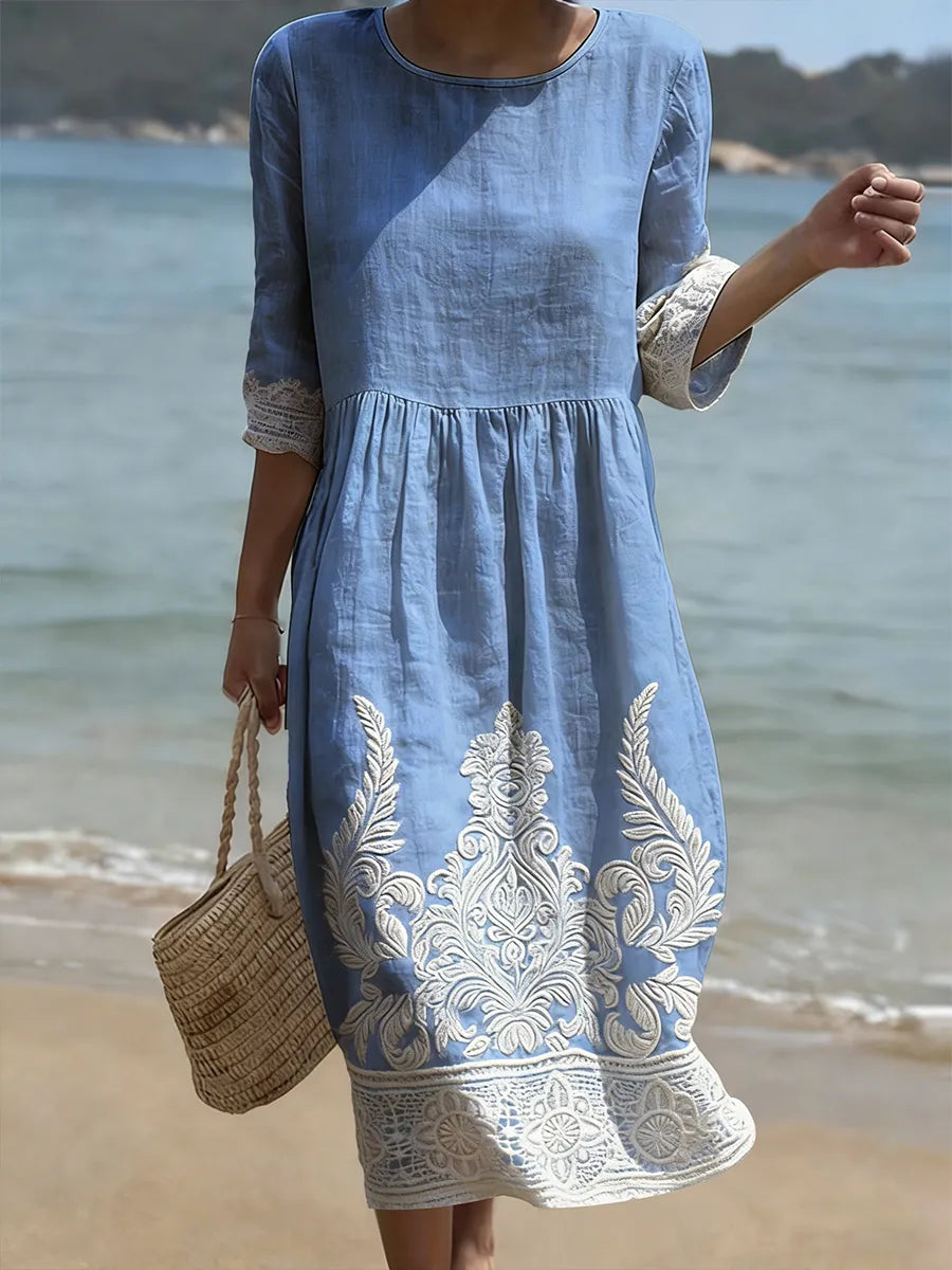 Amber - Elegante Florale Robe