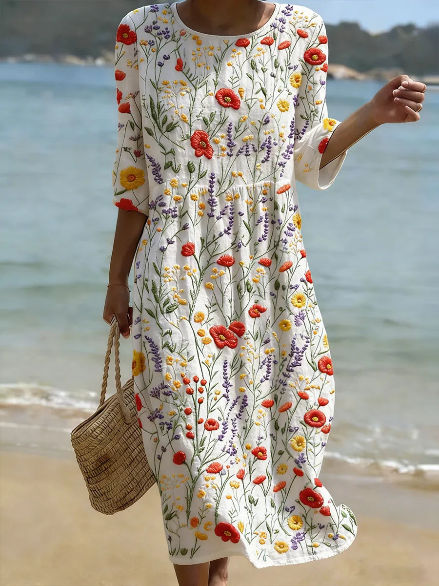 Nicole - Elegantes Blumenkleid
