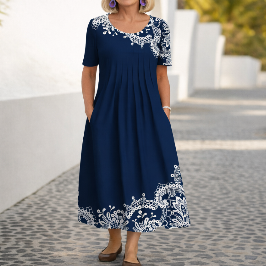 Robin™ - Blumiges Midikleid