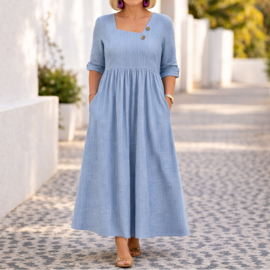 Cleomarie™ - Elegantes Midi-Kleid