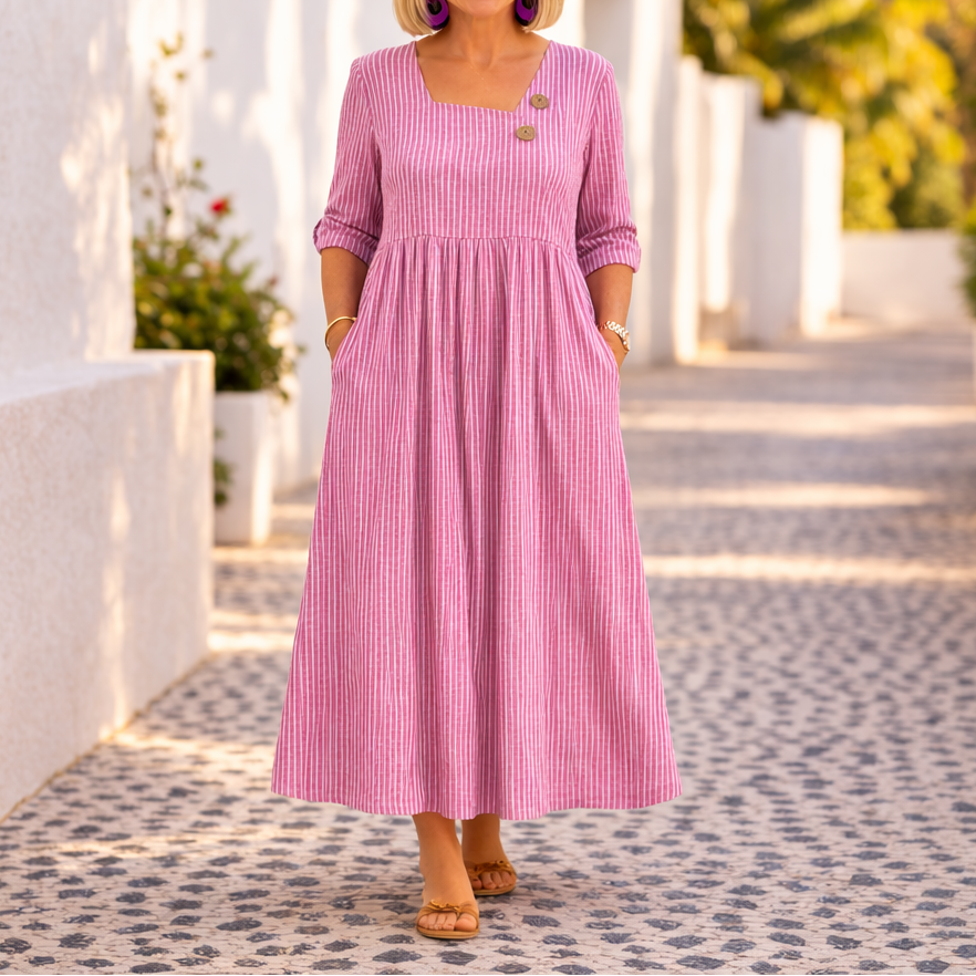 Cleomarie™ - Elegantes Midi-Kleid