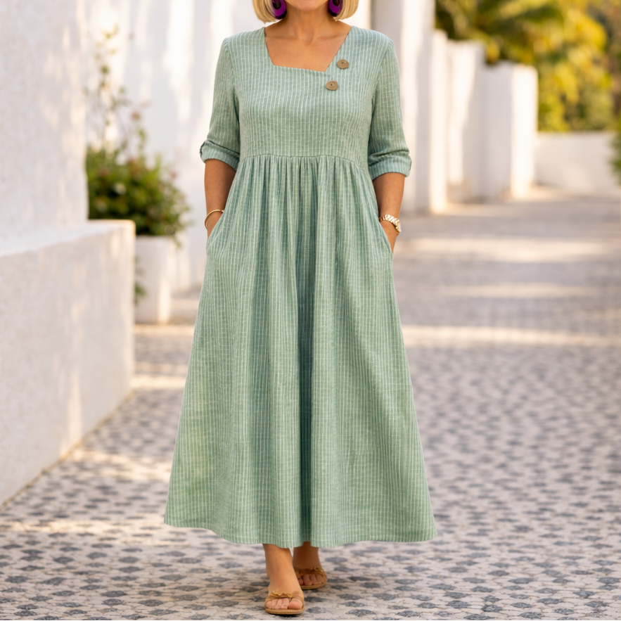 Cleomarie™ - Elegantes Midi-Kleid