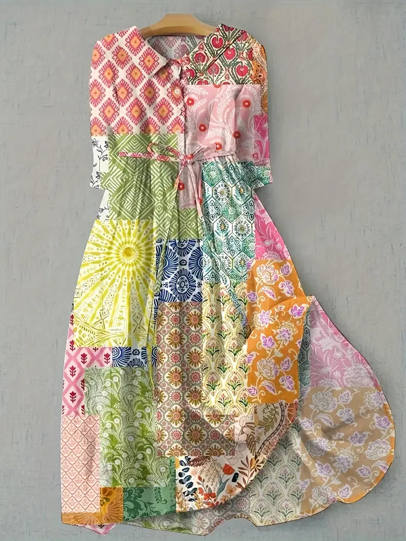 Juliette - Künstlerisches Patchwork Kleid